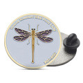 Индивидуальный индивидуальный логотип Round Dagonfly Lapel Pinc